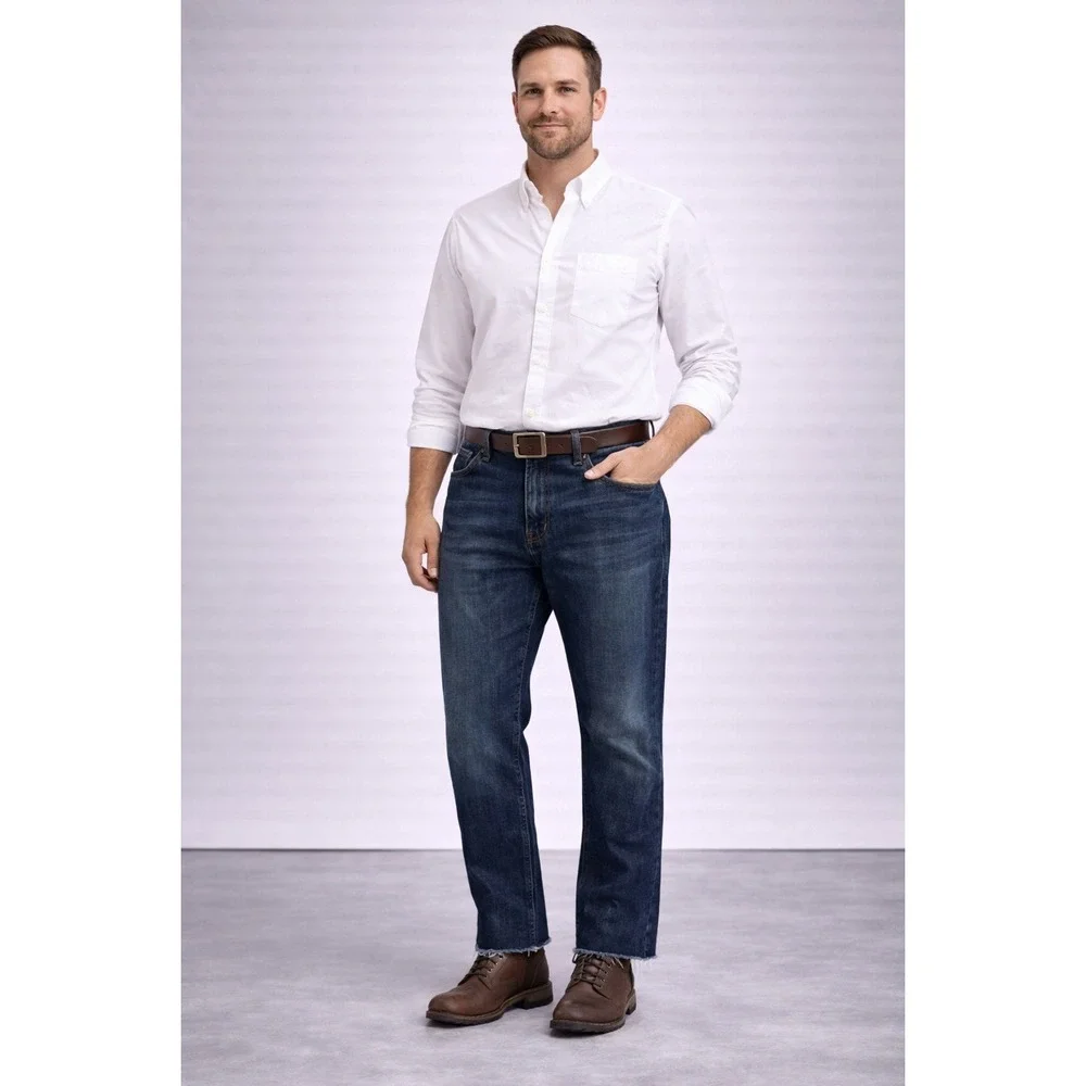 Arizona Jean Co. Mens 100% Cotton Denim Jeans 34x34 Straight Leg‎ Classic Fit